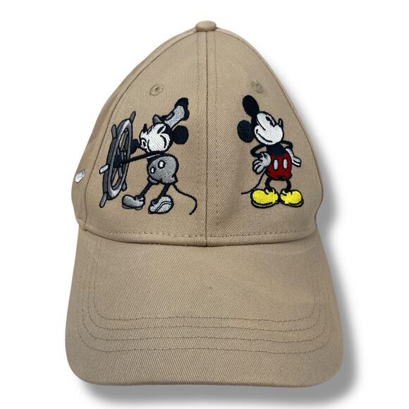 Walt Disney World Parks Mickey Mouse Through the Years Baseball Cap Cream Hat - Picture 1 of 5